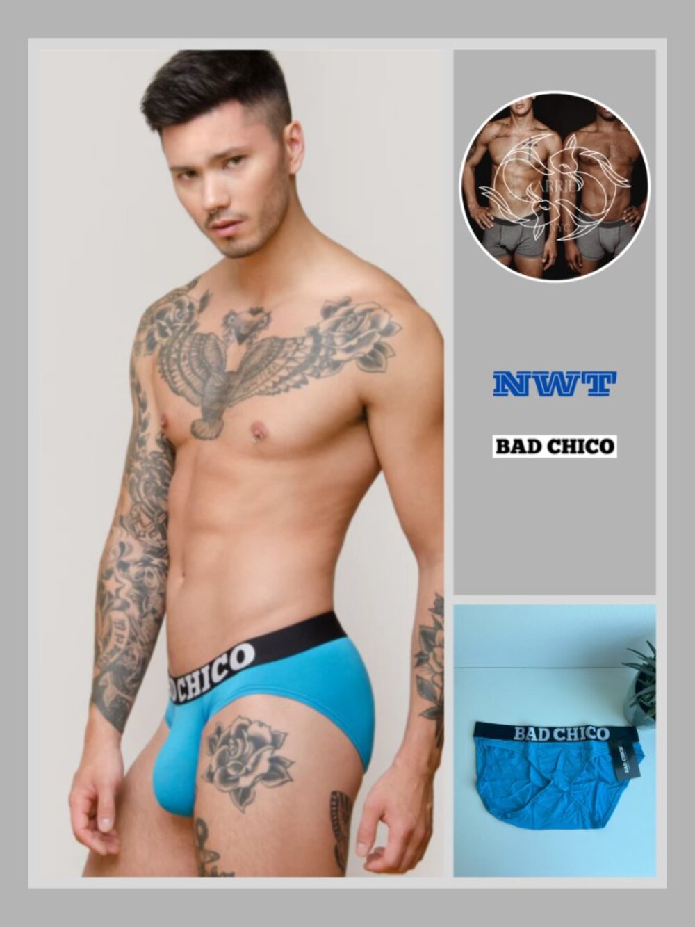 BAD CHICO - Blue Lagoon Modal Brief - Blue (Size S)